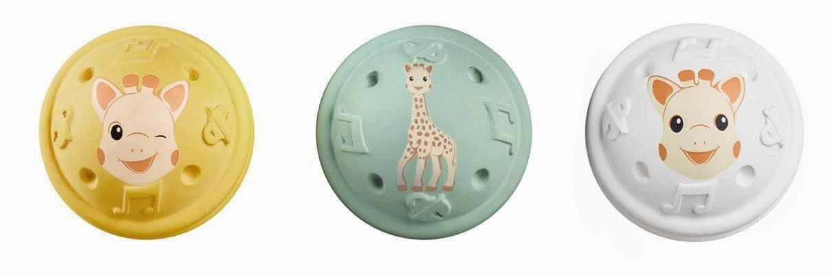 Sophie La Girafe - 3 Musical Balls Hearing - Natural rubber