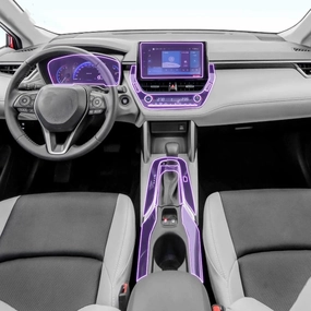 SPANN Car Interior Central Console Gear Panel Navigation Screen TPU Protector Film, Fit For Toyota Frontlander 2022-2023