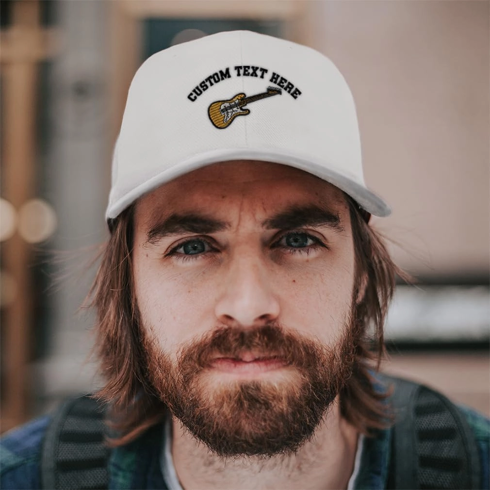 Speedy Pros Baseball Caps for Men & Women Embroidered Electric Guitar Brown Embroidery Ladies & Men Baseball Hats