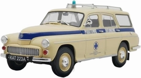 Sports car Metal Model 1:24 for FSO Warszawa 223 Kombi 203 A 1965 Ambulance Toys Cars Model Classics Souvenir Display for Home Décor