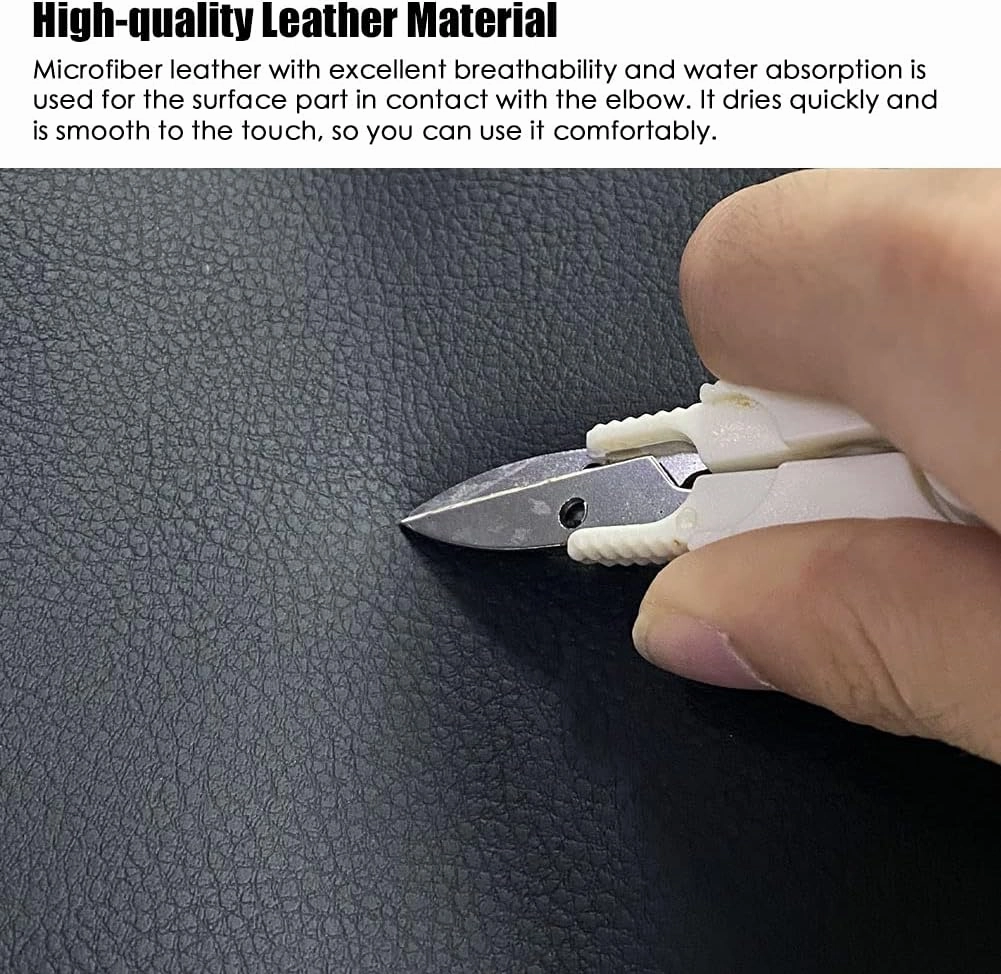 sportuli Center Console Cover Anti-Scratch Leather Armrest Cover Replace for 2011-2023 2024 Dodge Charger Chrysler 300 300C (Red Stitches)