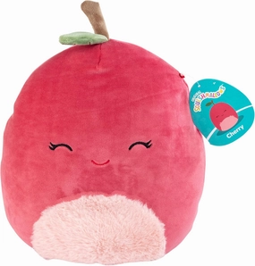 Squishmallows 10" Cherry Plush – Jazwares Soft & Huggable Fruit Stuffed Toy – Adorable Stuffed Animal for Kids & Adults – Cute Collectible Cuddle Buddy for Boys and Girls