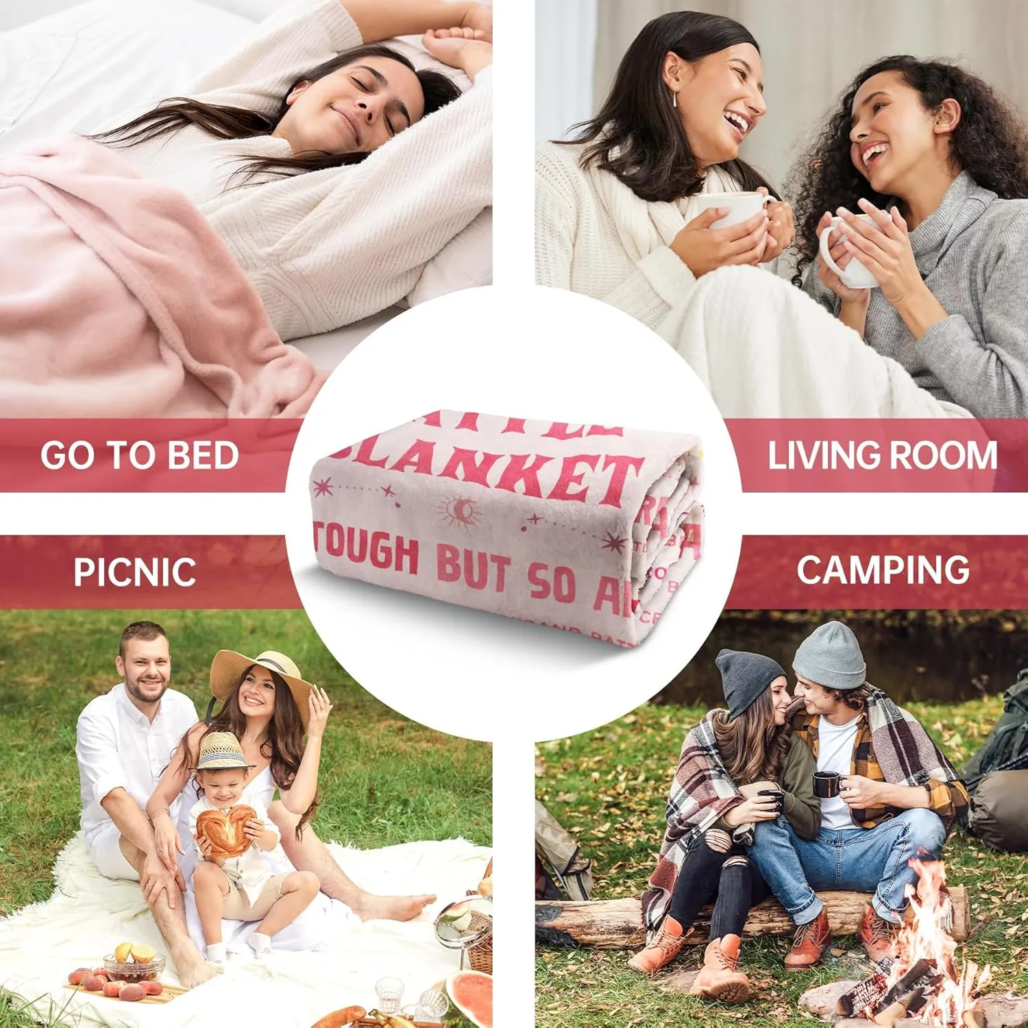 SteadStyle Cancer Care Gifts for Women, Get Well Soon Gifts Blanket 60''x 80'' for Her Him, Cancer Fighter Inspirational Quote Chemo Patient Gift - Meaningful Caring Message Battle Blanket