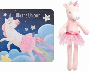 Stephen Joseph, Unicorn Board Book   Small Unicorn Plush Doll Set (AM1185)