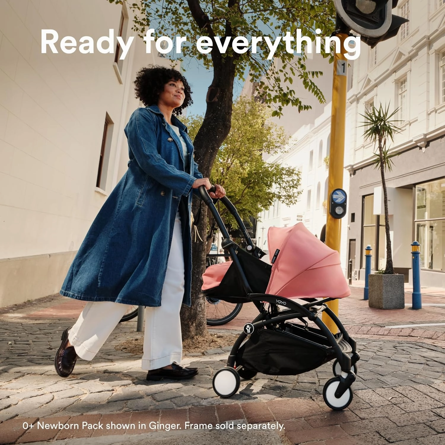 Stokke YOYO 0  Newborn Pack, Aqua - Includes Mattress, Extendable Canopy & Five-Point Harness - Requires YOYO3 Frame (Sold Separately)
