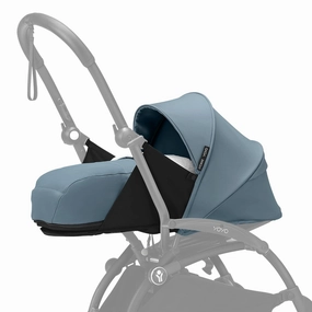 Stokke YOYO 0  Newborn Pack, Aqua - Includes Mattress, Extendable Canopy & Five-Point Harness - Requires YOYO3 Frame (Sold Separately)