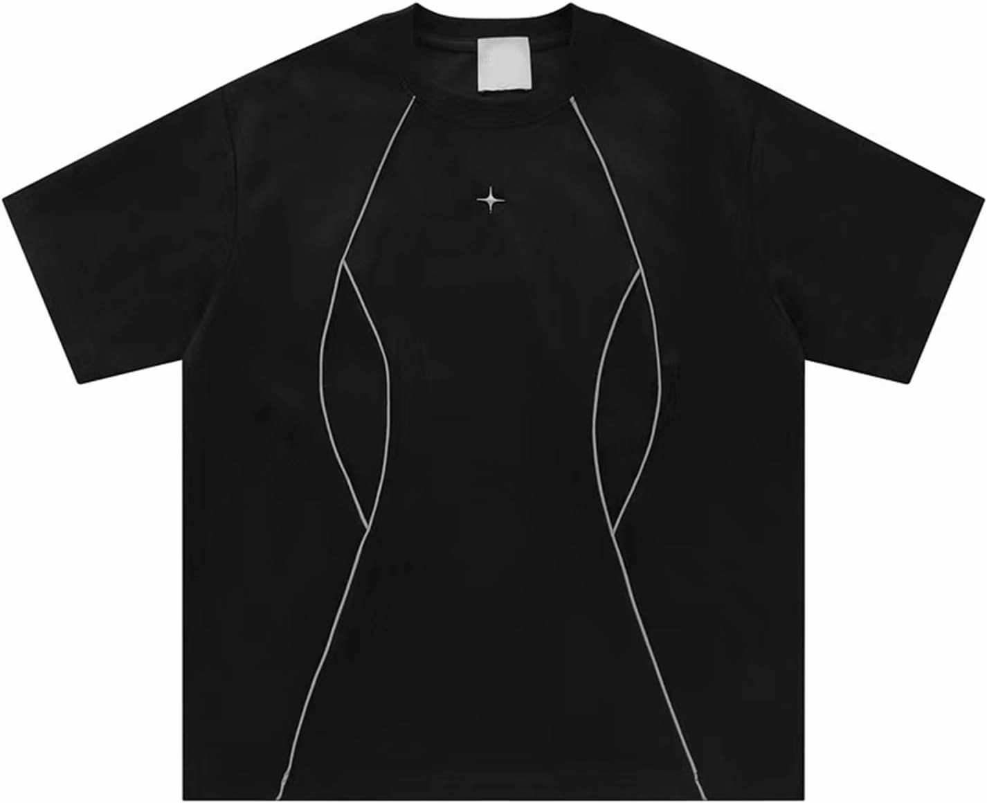 Suede Shirt Oversized Tshirts for Men Streetwear Baggy Shirts Summer Tops