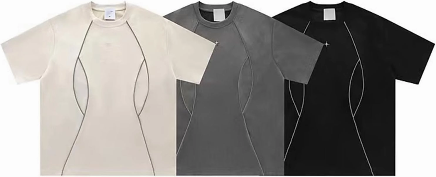 Suede Shirt Oversized Tshirts for Men Streetwear Baggy Shirts Summer Tops