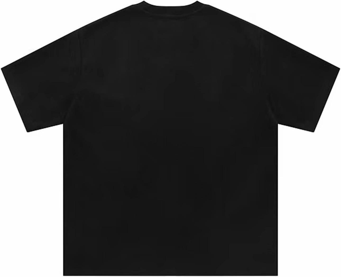 Suede Shirt Oversized Tshirts for Men Streetwear Baggy Shirts Summer Tops