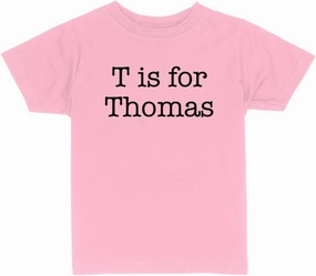 T is for Thomas Toddler Kids T-Shirt