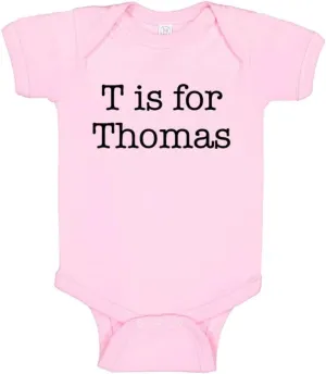 TATY Kids T is for Thomas Baby Infant Bodysuit