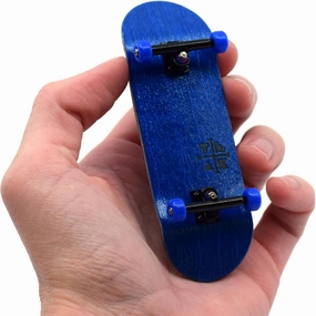 Teak Tuning 32mm Pro Fingerboard Complete - Fully Assembled with Pro Level Components - Pro Shaped Wooden Deck (32x97mm), UltraSpin Bearing Wheels, Prodigy Gen2 Trucks - The Midnight Blues
