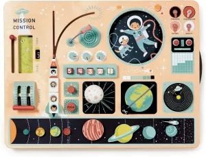 Tender Leaf Toys - Space Station - Inter-Galactic Mission On A Wooden Space Station Platform, Rocket Dashboard Activities - Boost Imagination and Learn Through Play for Age 3 