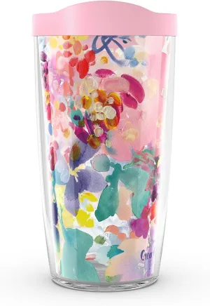 Tervis CreativeIngrid Aura Made in USA Double Walled Insulated Tumbler Travel Cup Keeps Drinks Cold & Hot, 16oz, Classic