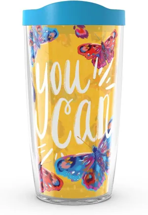 Tervis EttaVee You Can Made in USA Double Walled Insulated Tumbler Travel Cup Keeps Drinks Cold & Hot, 16oz, Classic