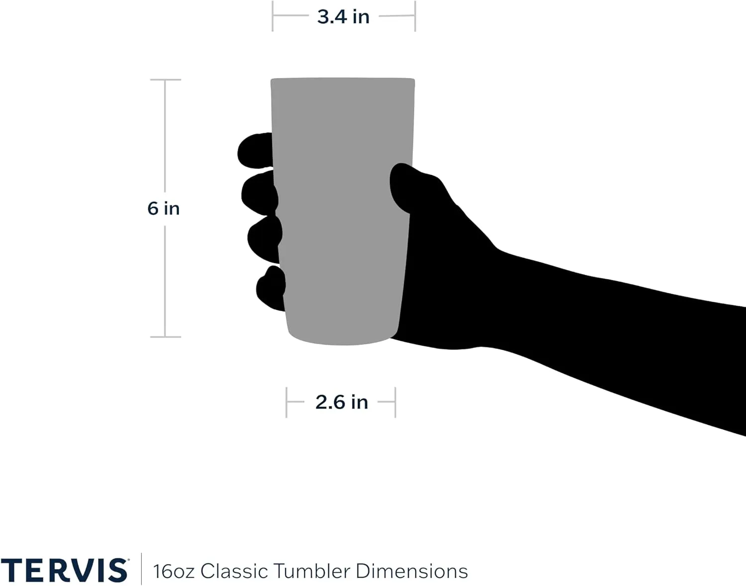 Tervis EttaVee You Can Made in USA Double Walled Insulated Tumbler Travel Cup Keeps Drinks Cold & Hot, 16oz, Classic
