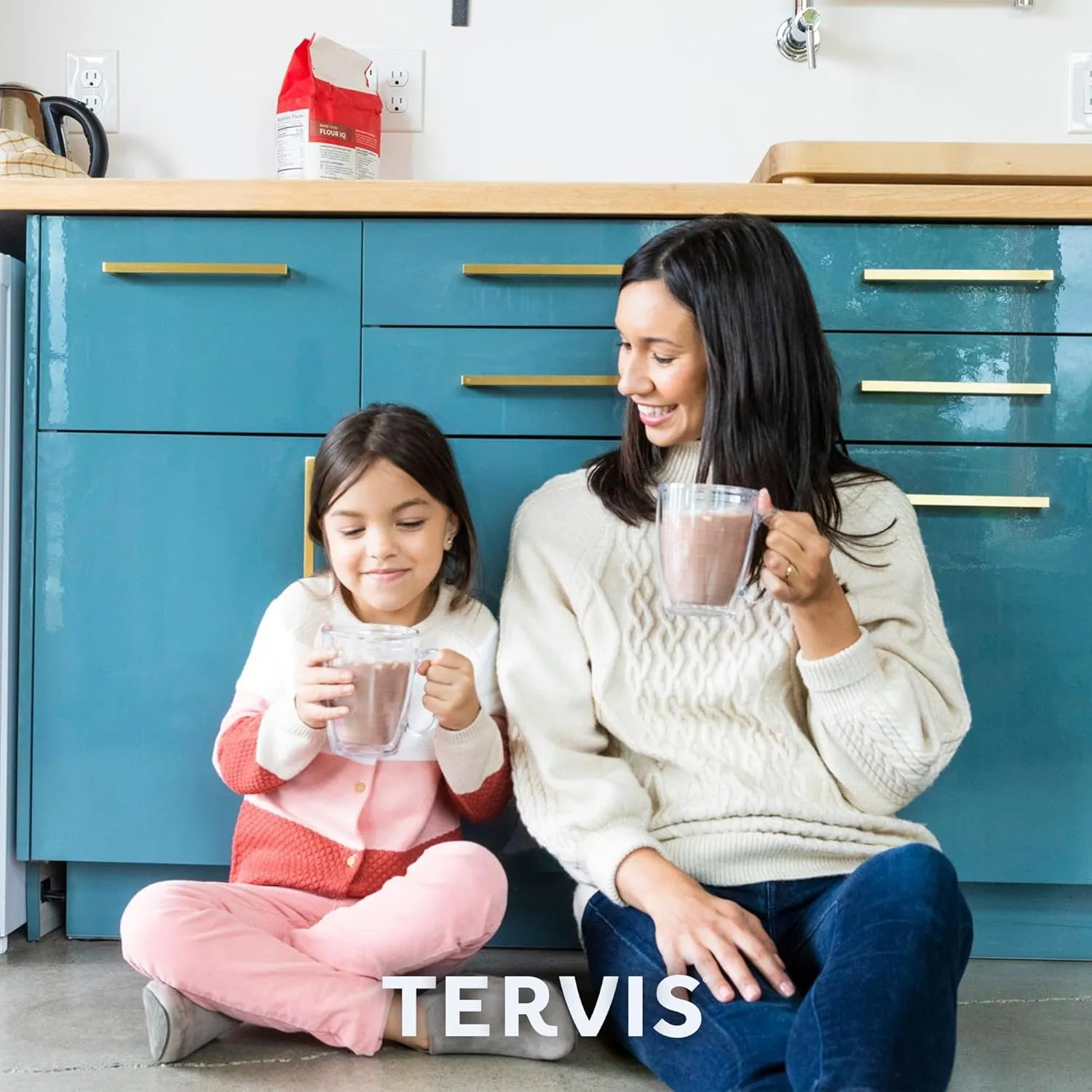 Tervis Made in USA Double Walled Dainty Floral Mother's Day Insulated Tumbler Cup Keeps Drinks Cold & Hot, 16oz Mug, Mom