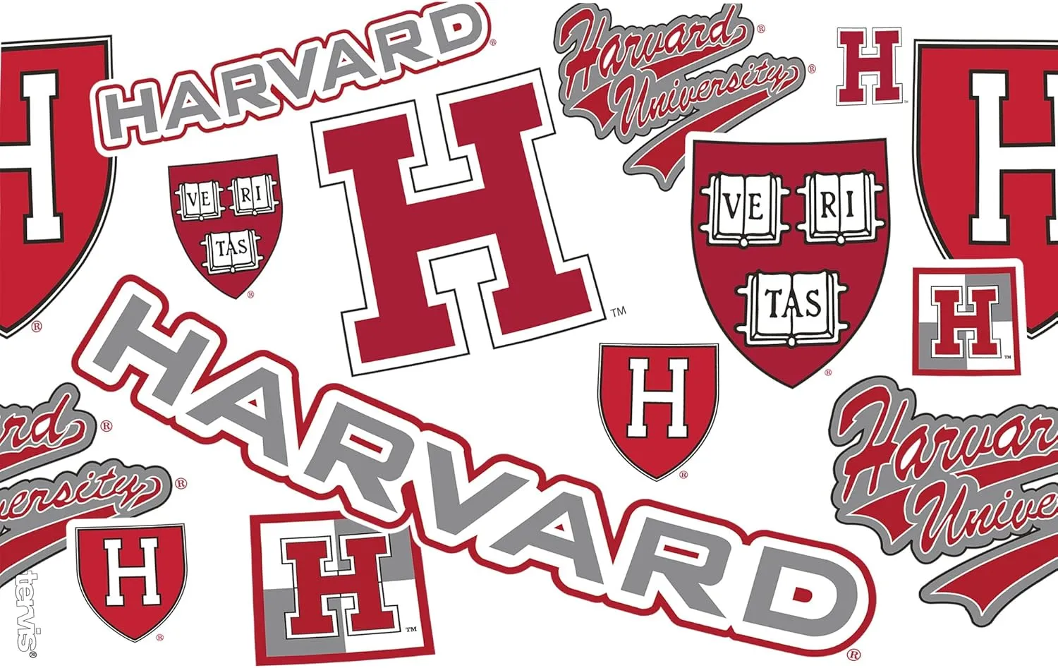 Tervis Made in USA Double Walled Harvard University Crimson Insulated Tumbler Cup Keeps Drinks Cold & Hot, 16oz, All Over