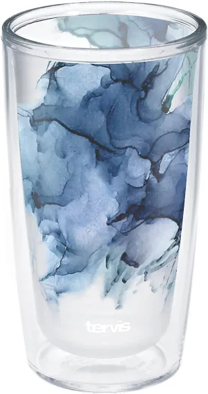 Tervis Made in USA Double Walled Inkreel - Crystal Nature Collection Insulated Tumbler Cup Keeps Drinks Cold & Hot, 16oz, Windswept