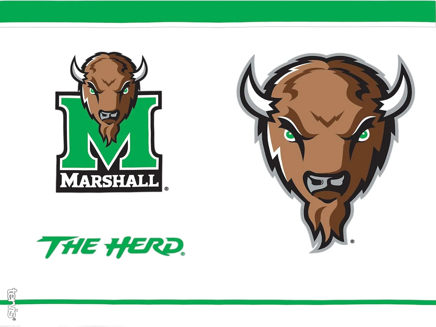 Tervis Made in USA Double Walled Marshall University Thundering Herd Insulated Tumbler Cup Keeps Drinks Cold & Hot, 24oz, Tradition