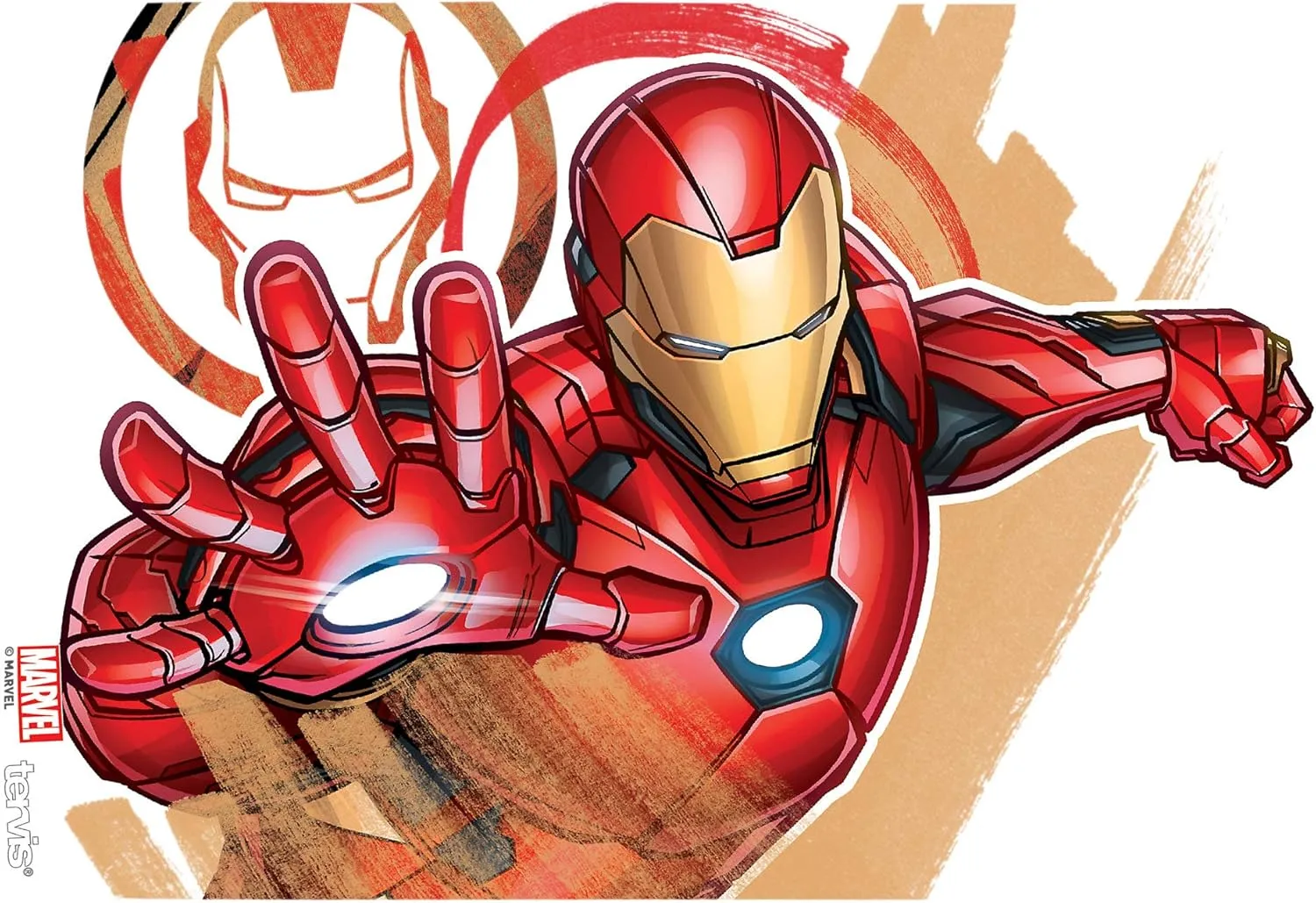 Tervis Marvel - Iron Man Made in USA Double Walled Insulated Tumbler Cup Keeps Drinks Cold & Hot, 16oz, Iconic