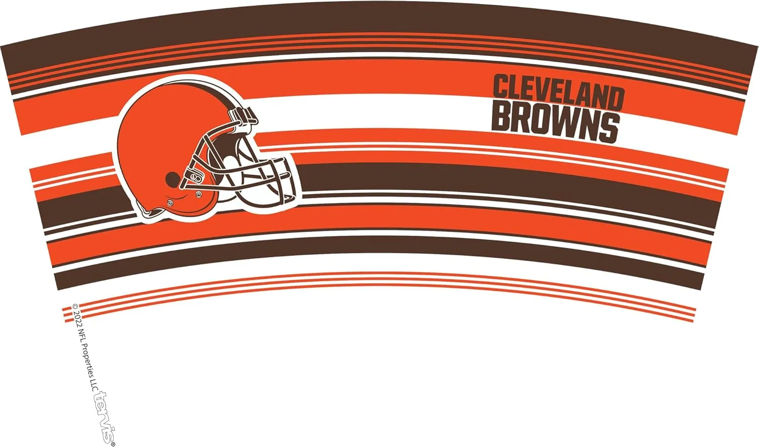Tervis NFL Cleveland Browns - Hype Stripes Made in USA Double Walled Insulated Tumbler Travel Cup Keeps Drinks Cold & Hot, 16oz, Classic