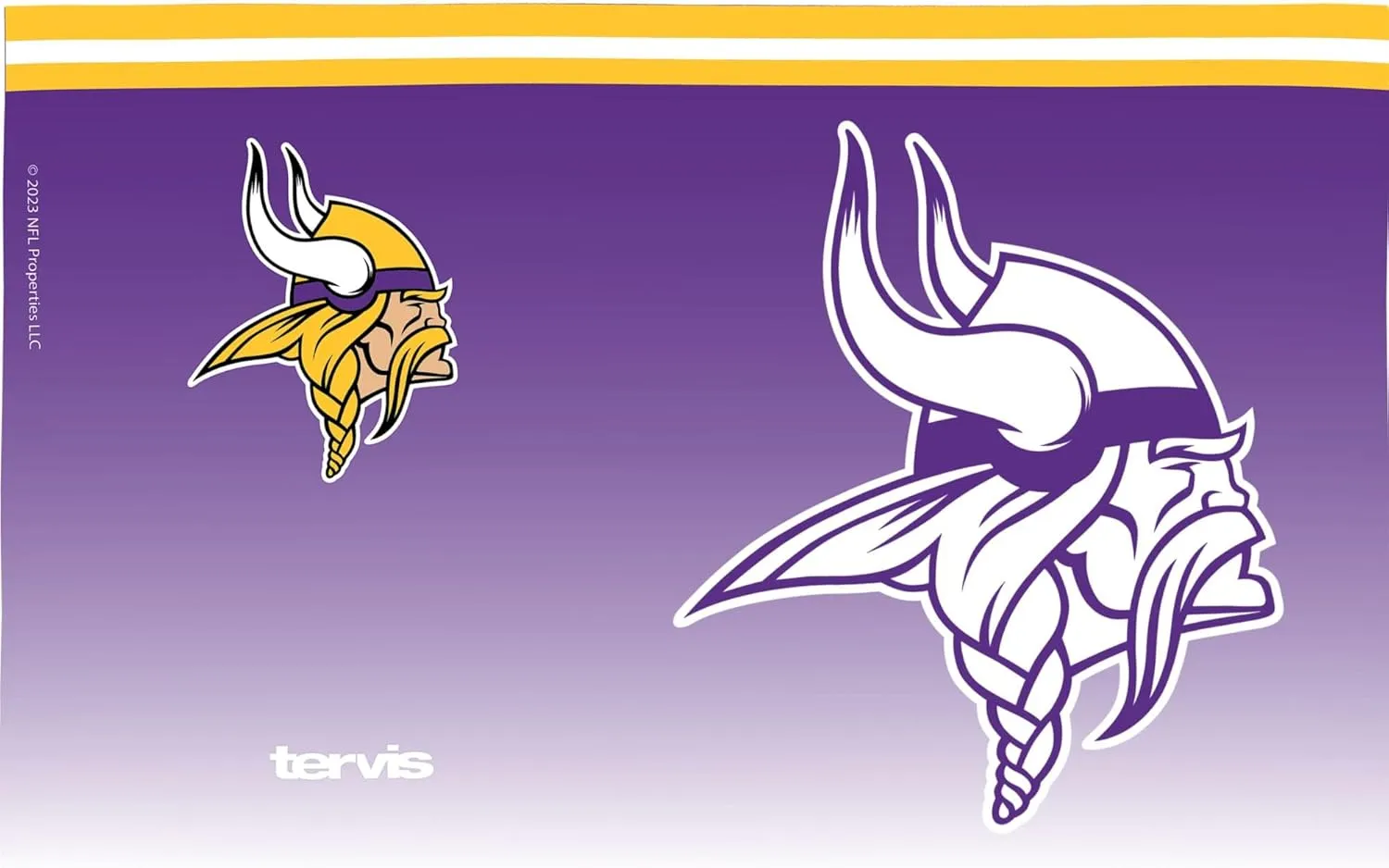 Tervis NFL Minnesota Vikings - Forever Fan Made in USA Double Walled Insulated Tumbler Travel Cup Keeps Drinks Cold & Hot, 16oz, Classic