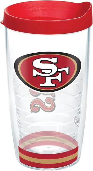 Tervis NFL San Francisco 49ers - Arctic Made in USA Double Walled Insulated Tumbler Travel Cup Keeps Drinks Cold & Hot, 16oz, Classic