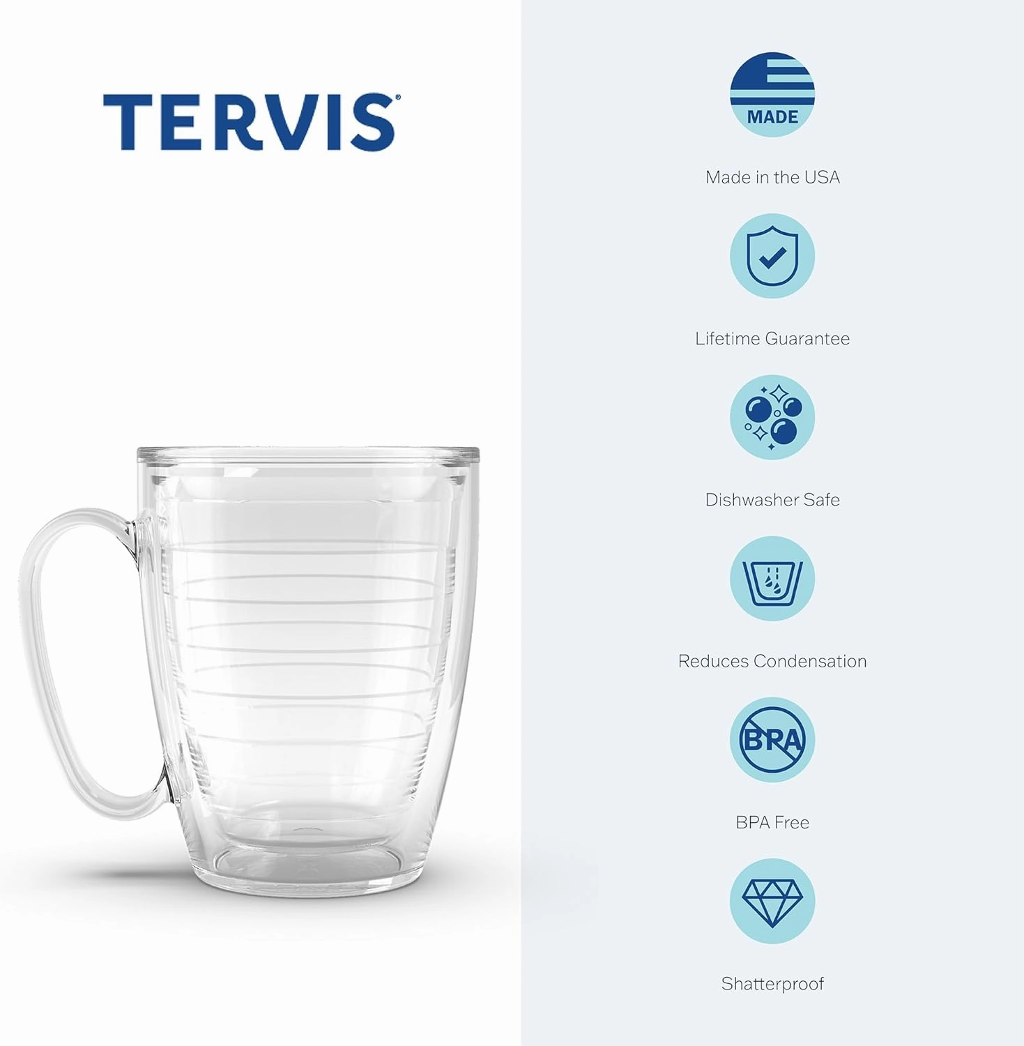 Tervis Made in USA Double Walled Dragonfly Mandala Insulated Tumbler Cup Keeps Drinks Cold & Hot, 16oz Mug Unlidded, Classic