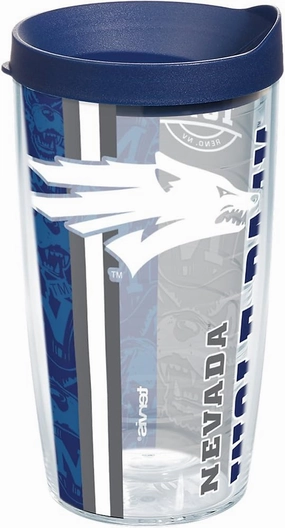 Tervis Made in USA Double Walled University of Nevada Wolf Pack Insulated Tumbler Cup Keeps Drinks Cold & Hot, 16oz, College Pride