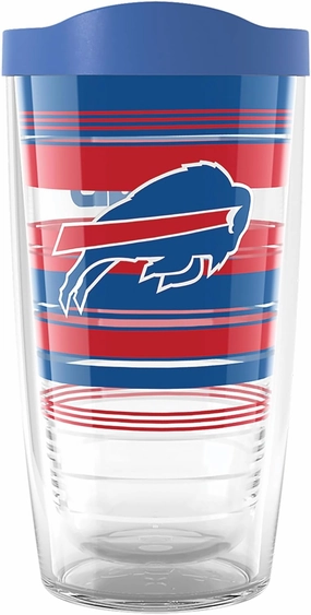 Tervis NFL Buffalo Bills - Hype Stripes Made in USA Double Walled Insulated Tumbler Travel Cup Keeps Drinks Cold & Hot, 16oz, Classic