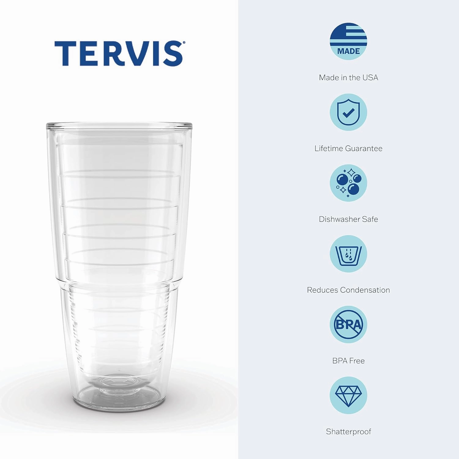 Tervis NFL Buffalo Bills-Hype Stripes Insulated Tumbler, 24oz, Classic