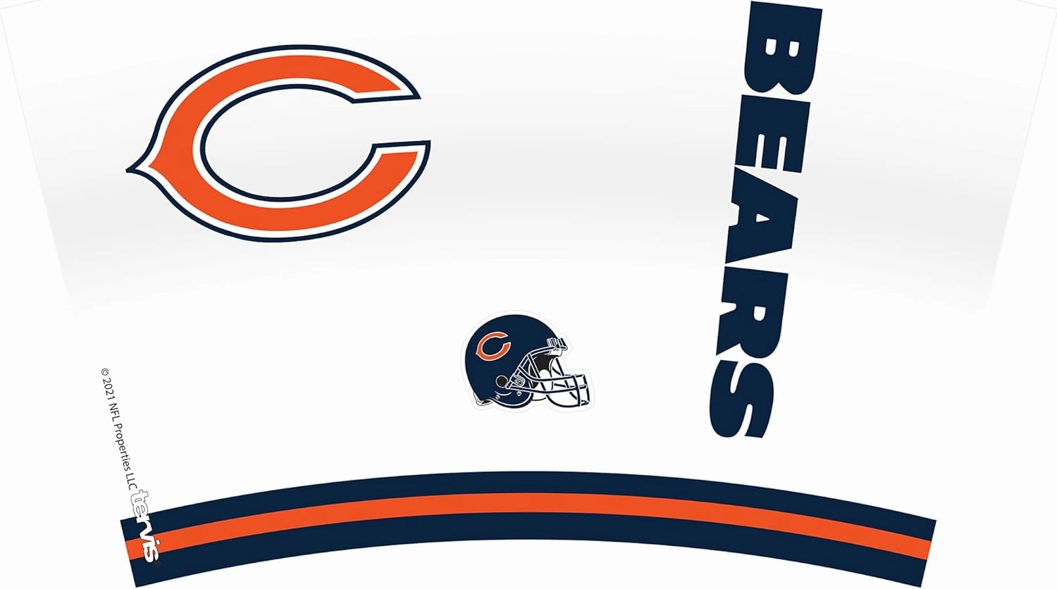Tervis NFL Chicago Bears - Arctic Made in USA Double Walled Insulated Tumbler Travel Cup Keeps Drinks Cold & Hot, 16oz, Classic
