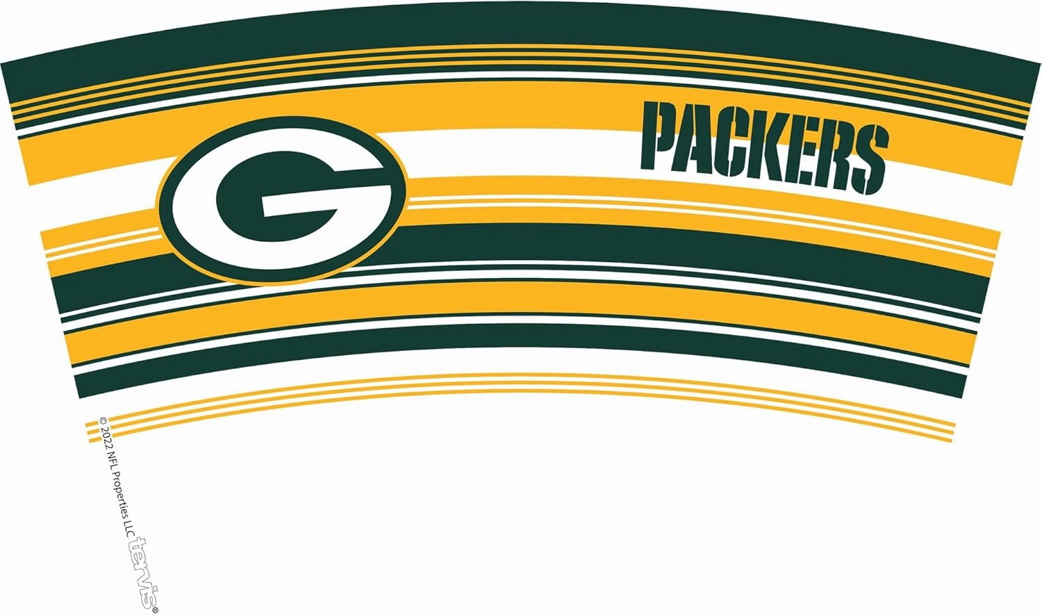 Tervis NFL Green Bay Packers - Hype Stripes Made in USA Double Walled Insulated Tumbler Travel Cup Keeps Drinks Cold & Hot, 16oz, Classic