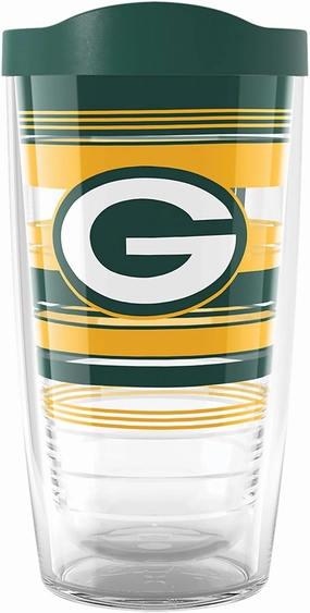 Tervis NFL Green Bay Packers - Hype Stripes Made in USA Double Walled Insulated Tumbler Travel Cup Keeps Drinks Cold & Hot, 16oz, Classic