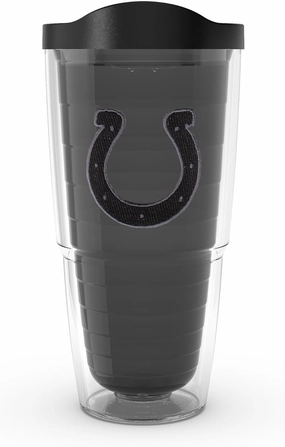 Tervis NFL Indianapolis Colts - Monochrome Made in USA Double Walled Insulated Tumbler Travel Cup Keeps Drinks Cold & Hot, 24oz, Classic