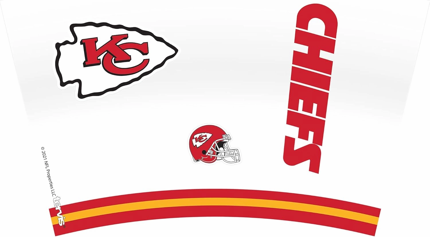 Tervis NFL Kansas City Chiefs - Arctic Made in USA Double Walled Insulated Tumbler Travel Cup Keeps Drinks Cold & Hot, 16oz, Classic