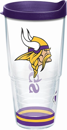 Tervis NFL Minnesota Vikings - Arctic Made in USA Double Walled Insulated Tumbler Travel Cup Keeps Drinks Cold & Hot, 24oz, Classic