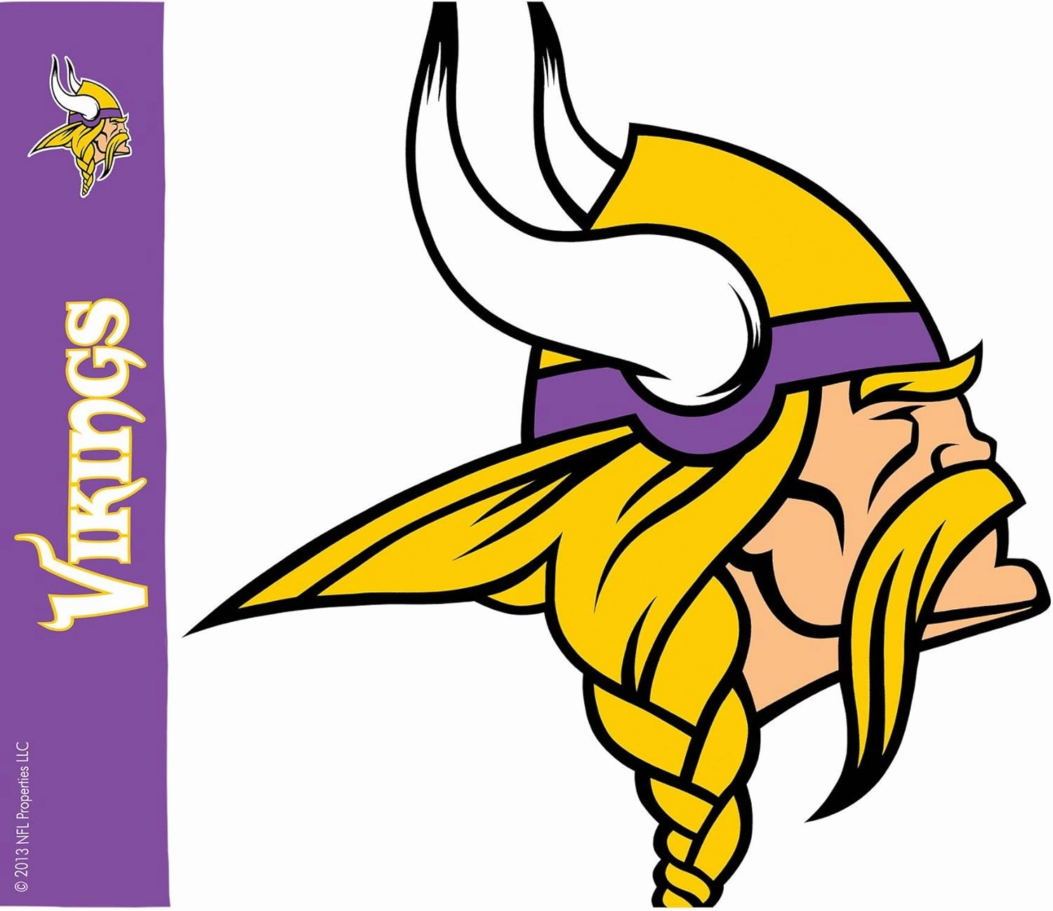 Tervis NFL Minnesota Vikings - Colossal Made in USA Double Walled Insulated Tumbler Travel Cup Keeps Drinks Cold & Hot, 24oz, Classic