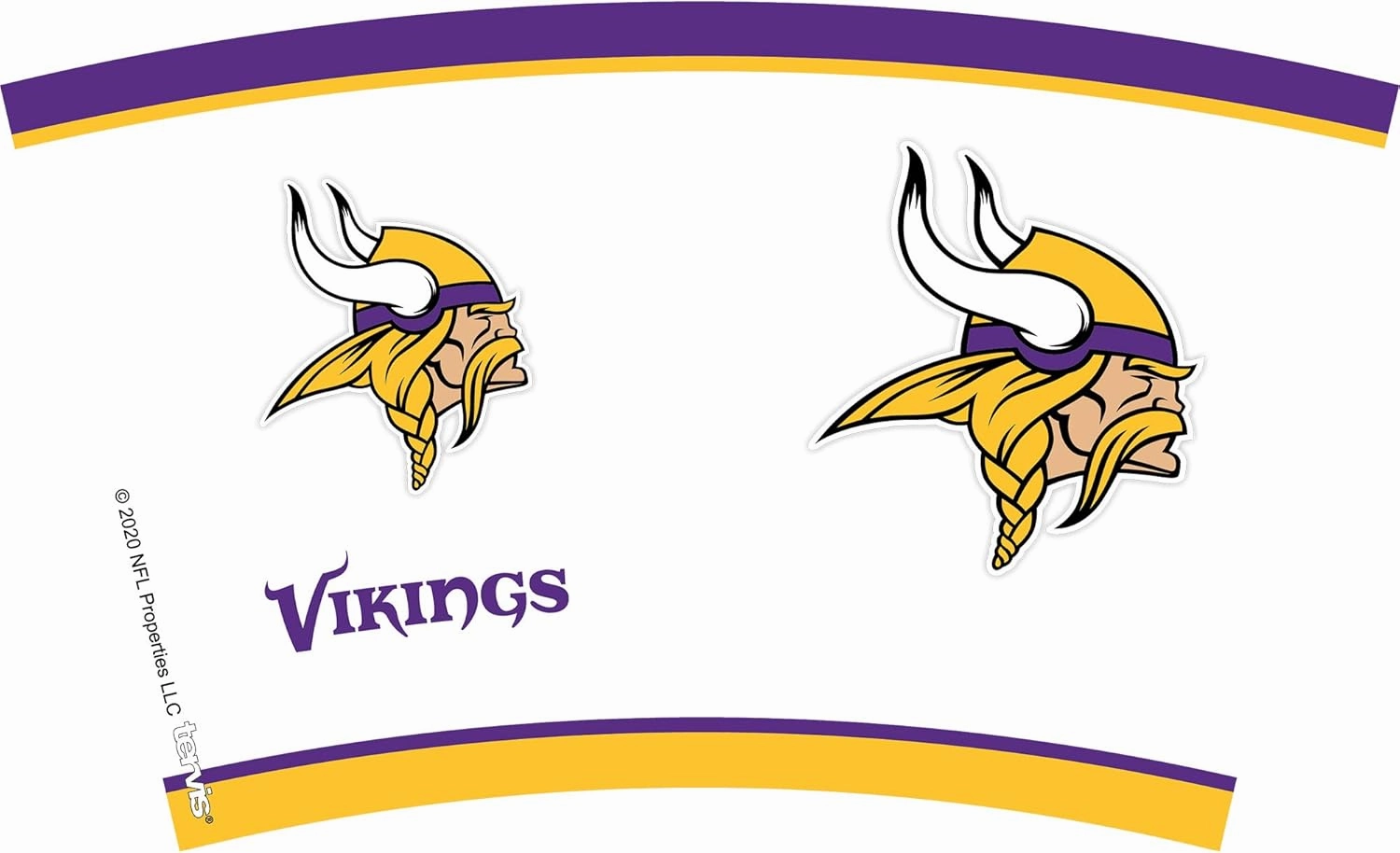 Tervis NFL Minnesota Vikings - Tradition Made in USA Double Walled Insulated Tumbler Travel Cup Keeps Drinks Cold & Hot, 16oz, Classic