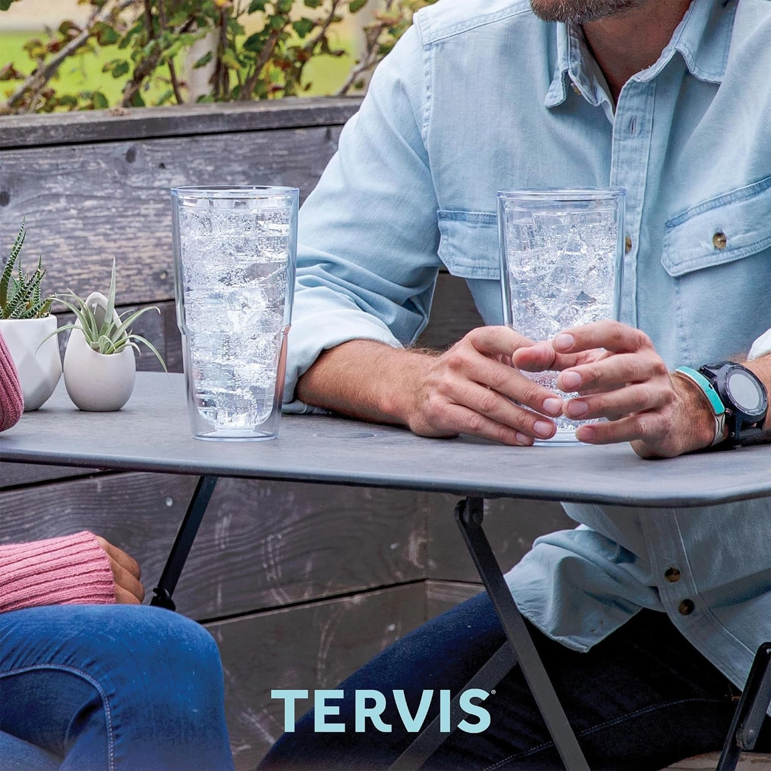 Tervis Sunset in Paradise Made in USA Double Walled Insulated Tumbler Travel Cup Keeps Drinks Cold & Hot, 24oz, Classic