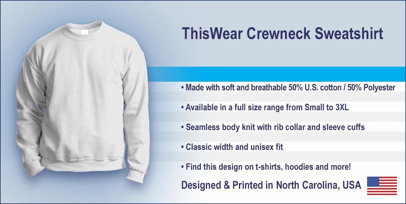 ThisWear FDT F Donald President Long Sleeve Crewneck Sweatshirt