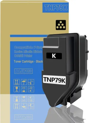 TNP79K AAJW130 Toner TNP79 Black Toner Cartridge 13K Replacement for Konica Minolta Bizhub C3350i C4050i C3351i C4051i Printers,Black