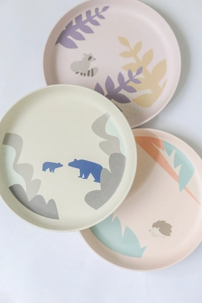 Toddle London - Bamboo Plate 3-Pack