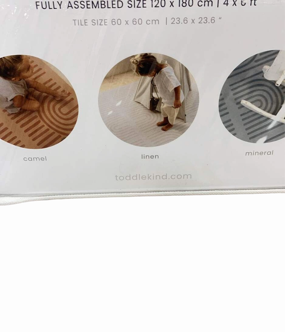 Toddlekind Prettier Puzzle Playmat Standard, Linear, Linen