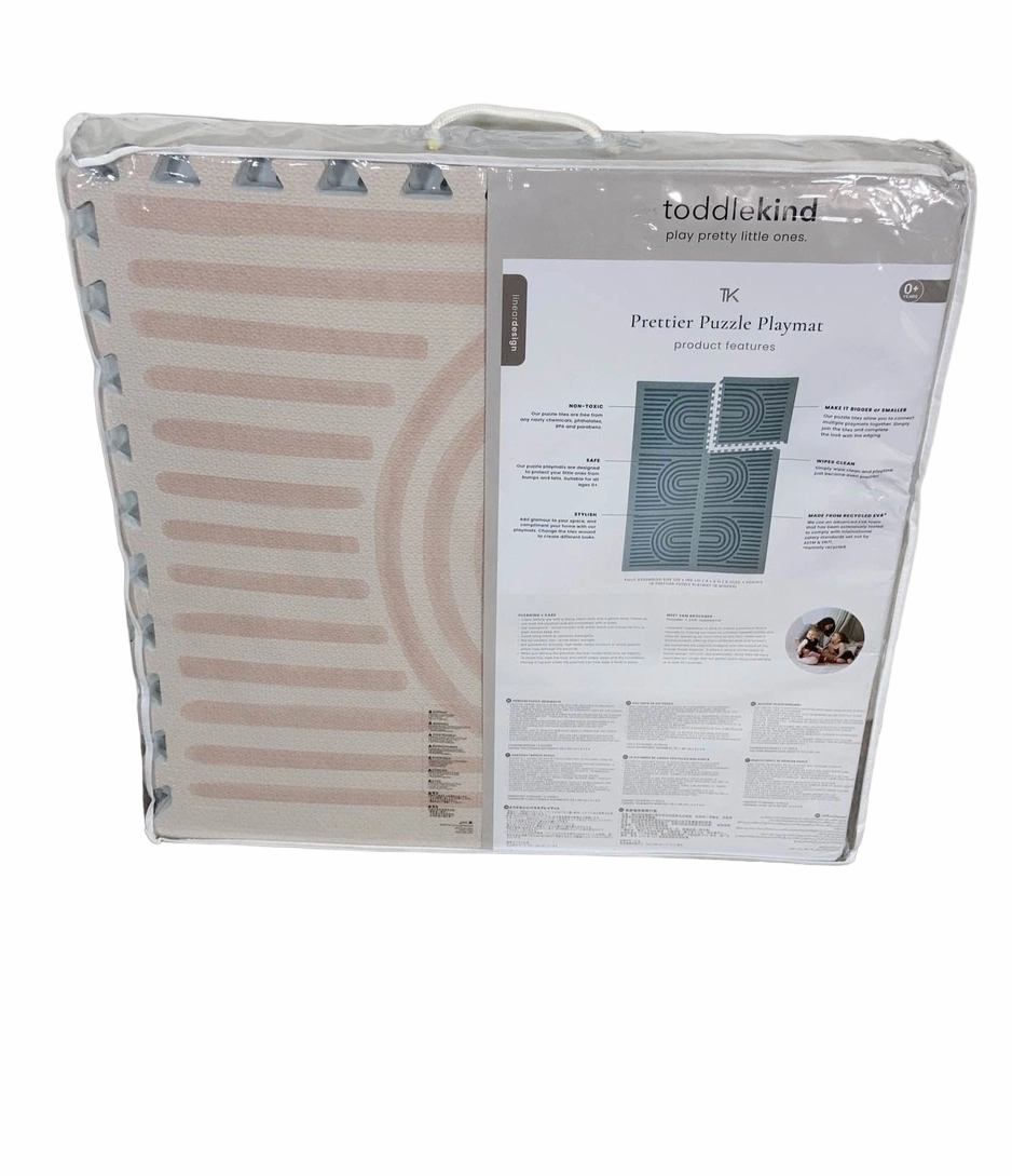 Toddlekind Prettier Puzzle Playmat Standard, Linear, Linen