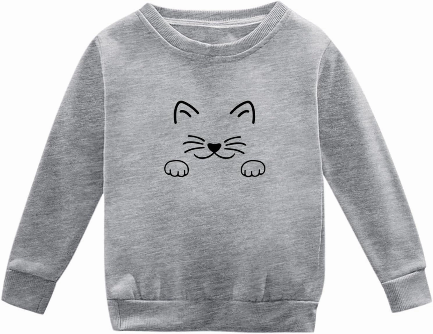Toddler Baby Christmas Clothes Girl Boy Sweatshirt Long Sleeve Sweaters Crewneck Pullover Tops Kids Fall Winter Outfit