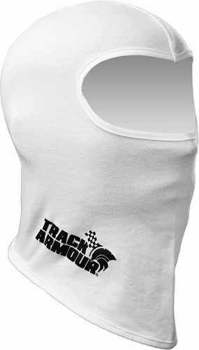 TRACK ARMOUR] Racing Head Sock Balaclava for Auto and Motorcycle Racing White Color TAHS-WT