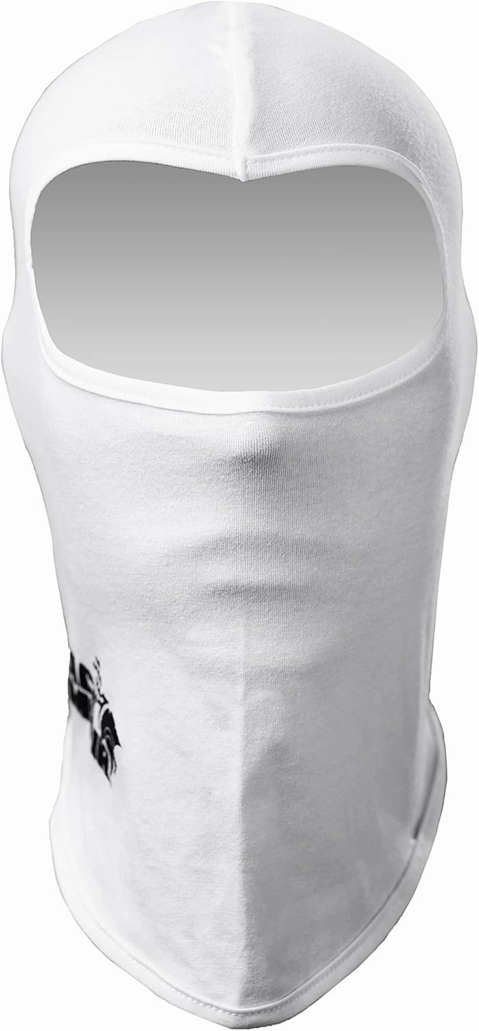 TRACK ARMOUR] Racing Head Sock Balaclava for Auto and Motorcycle Racing White Color TAHS-WT