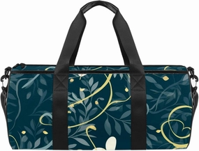 Travel Bag,Mens Gym Bag,Womens Gym Bag,Wedding Light Leaves Rings,Sports Bag